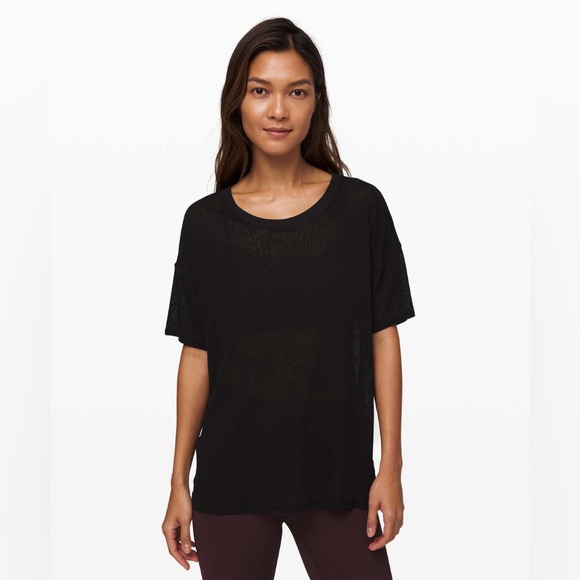 Lululemon Between Moments Tee - Polar Shift Veil Black - Picture 1 of 4